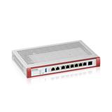 Zyxel USG FLEX 200 H, User-definable ports with 2*2.5G & 6*1G, 1*USB with 1 YR Gold Security Pack